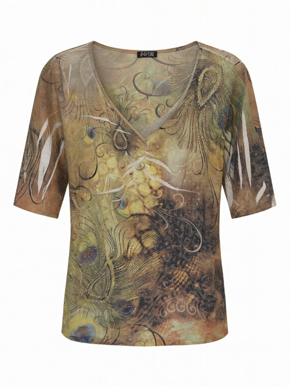 Apt. 9 V-Neck Top L Multicolor